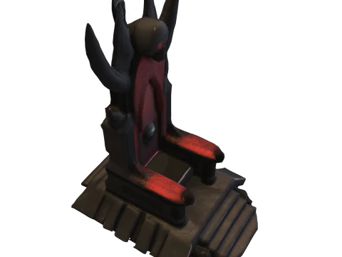 Dark Fantasy Throne Pack 3D Model