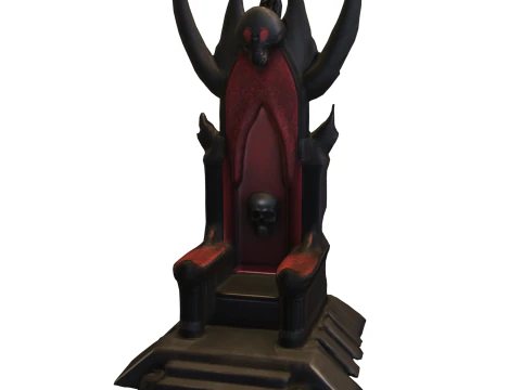 Dark Fantasy Throne Pack 3D Model