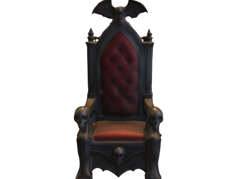 Dark Fantasy Throne Pack 3D Model