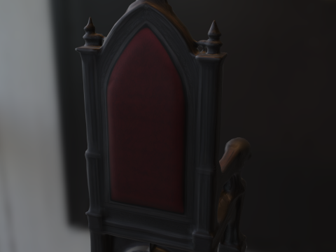 Dark Fantasy Throne Pack 3D Model