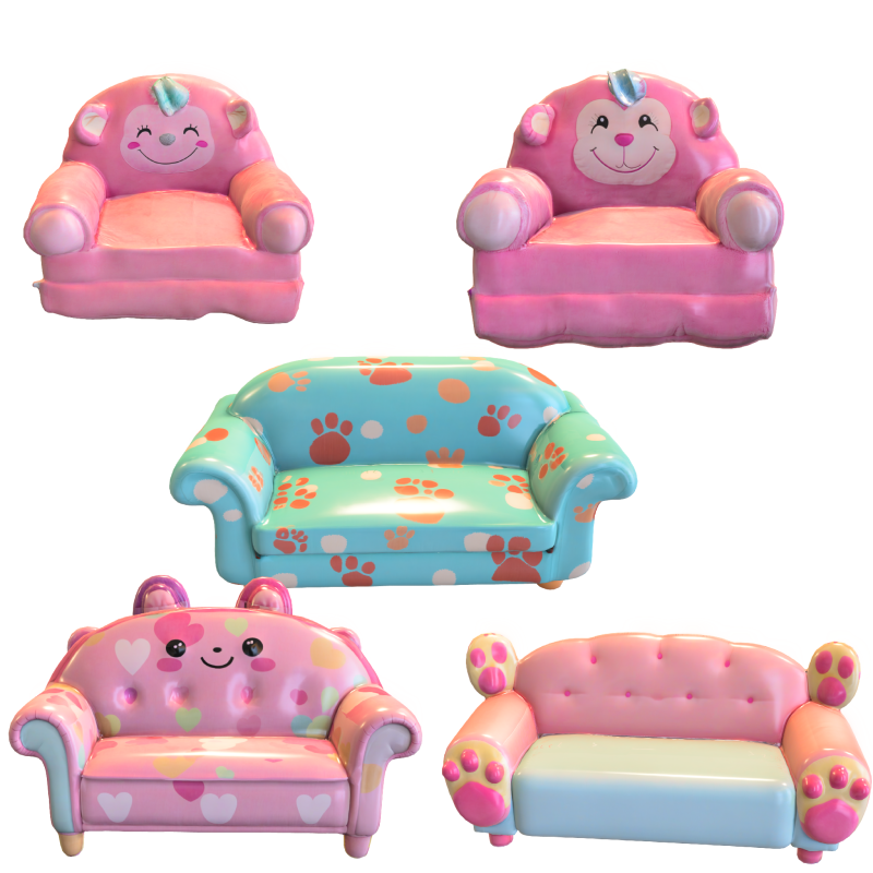 Kawaii Kids Furniture Pack Modello 3D .c4d .max .obj .3ds .fbx .stl .blend