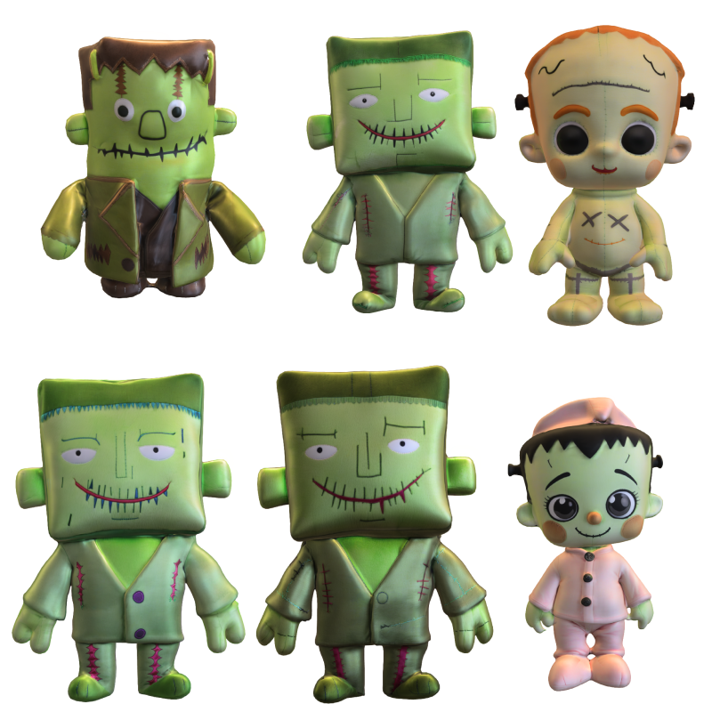 Halloween Chibi Monster Pack 3D Модель .c4d .max .obj .3ds .fbx .stl .blend