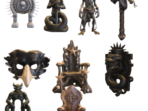 Pakiet Halloweenowego Horroru Model 3D