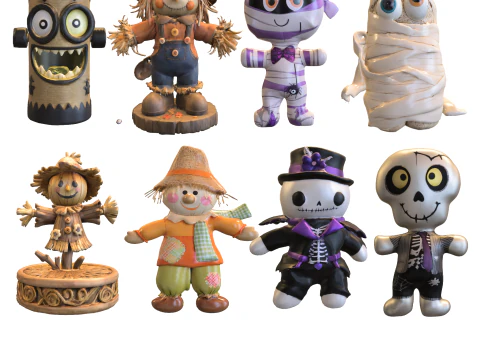 万圣节儿童包 3D 模型