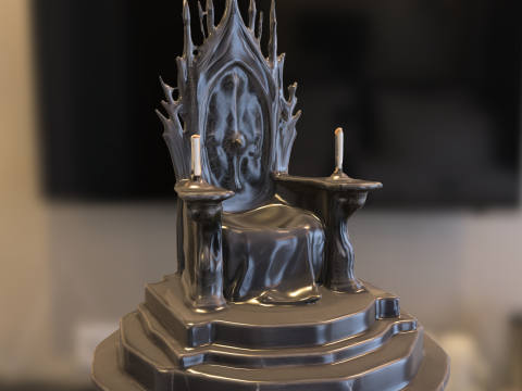 ダークゴシックの玉座 3Dモデル