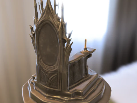 Dark Gothic Thrones 3D Model