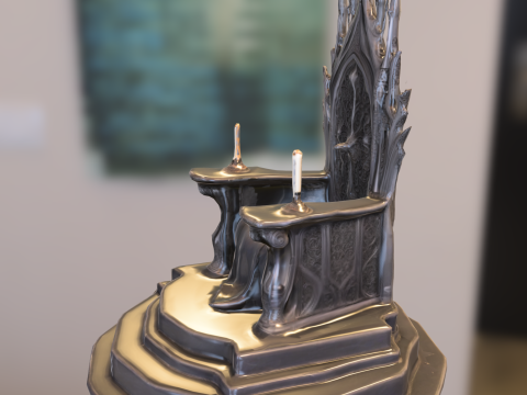 ダークゴシックの玉座 3Dモデル