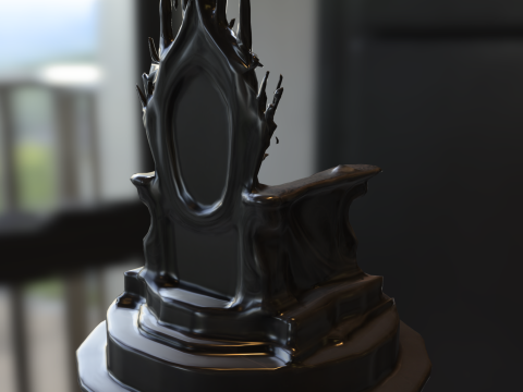 ダークゴシックの玉座 3Dモデル