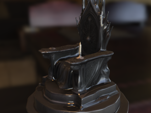 ダークゴシックの玉座 3Dモデル