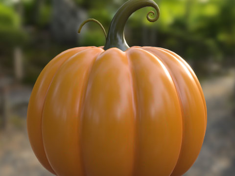 可爱的南瓜 3D 模型