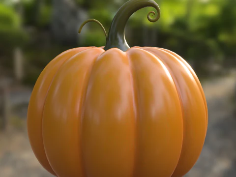 Cute Pumpkin 3D Model