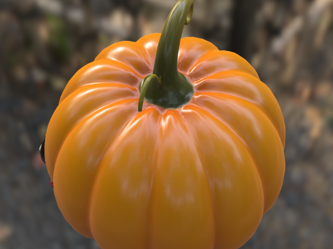 可爱的南瓜 3D 模型