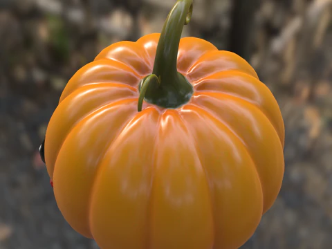 Cute Pumpkin 3D Model
