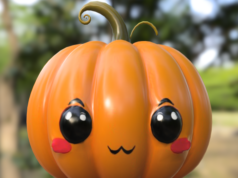 可爱的南瓜 3D 模型