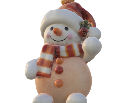 Manusia Salju yang lucu Model 3D