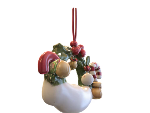 圣诞花环 3D 模型