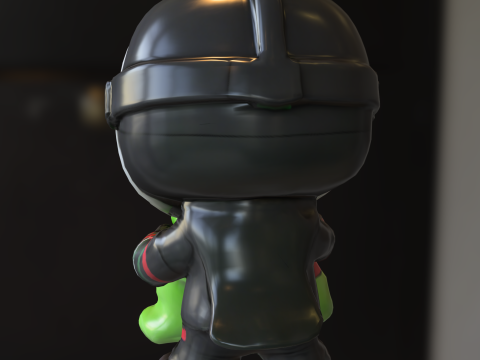 蒙面圣诞险恶 3D 模型