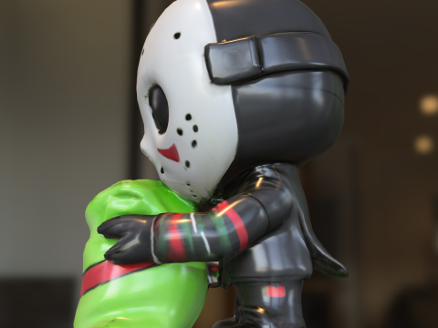 蒙面圣诞险恶 3D 模型