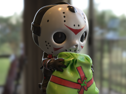 蒙面圣诞险恶 3D 模型