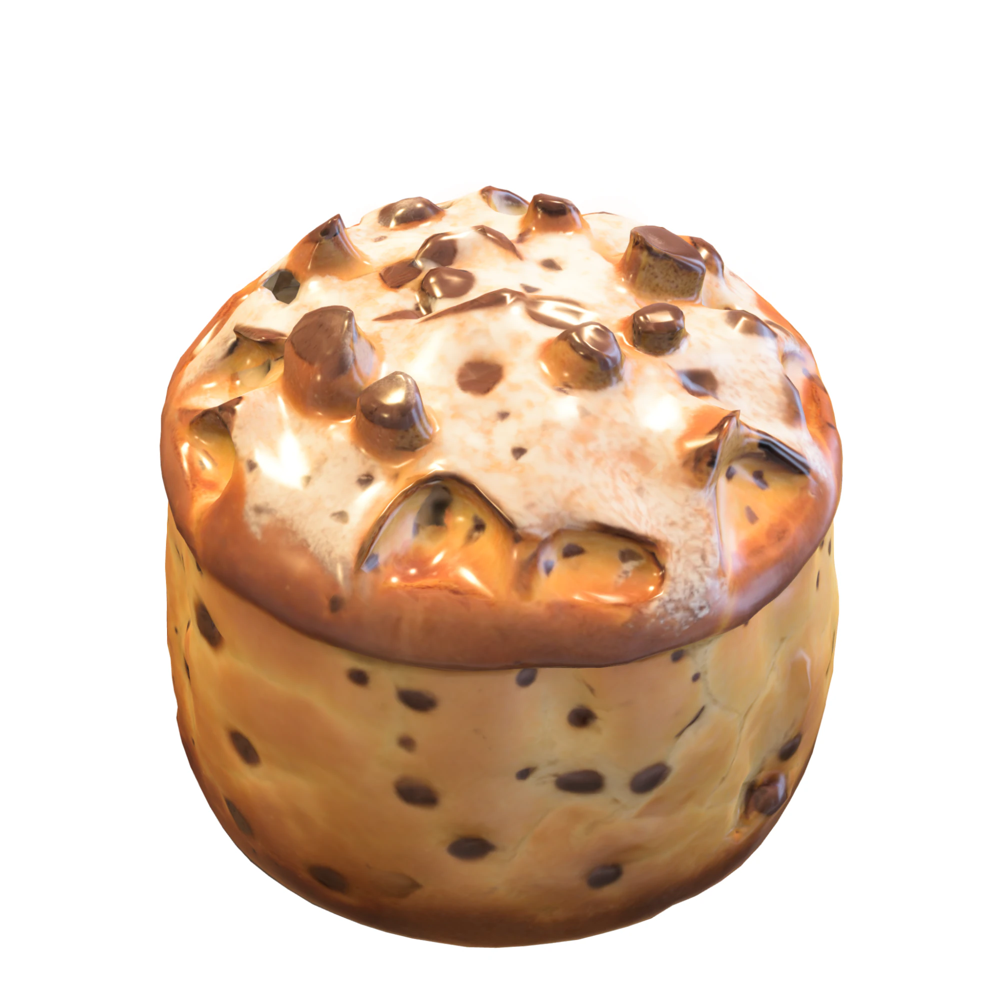 Panettone Delight 3D Model .c4d .max .obj .3ds .fbx .stl .blend