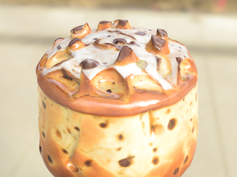 Delicia de panettone Modelo 3D