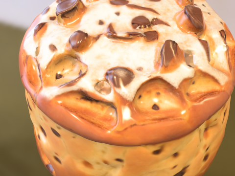 Delicia de panettone Modelo 3D