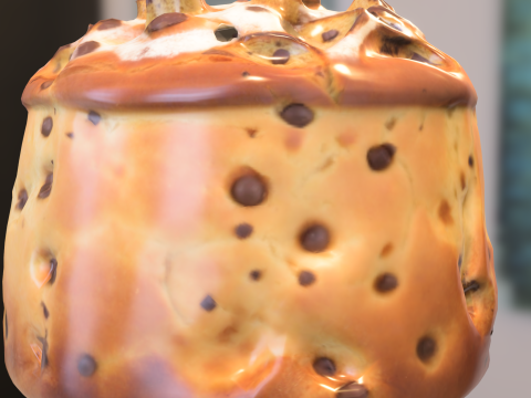 Delicia de panettone Modelo 3D