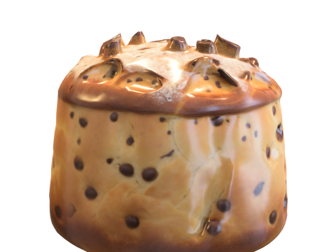 Delicia de panettone Modelo 3D