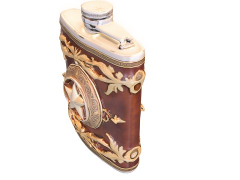 フラスコのお祝いクリスマス 3Dモデル