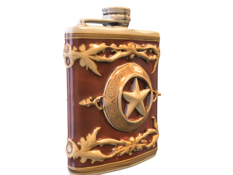Flask festive christmas 3D Model