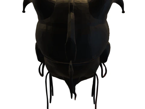 Demonic Jester Skull 3D Model
