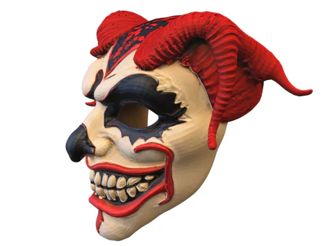 Demonic Clown Mask 3D Model
