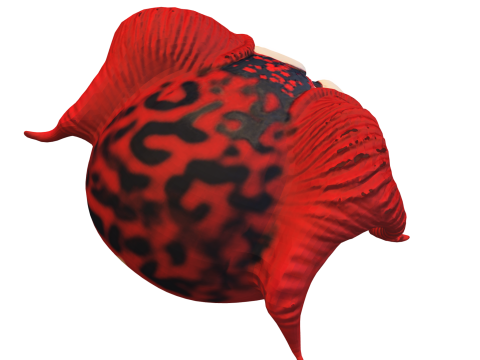 Topeng Badut Setan Model 3D