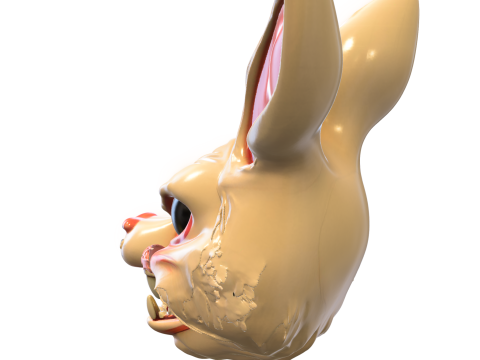 恶魔兔子面具 3D 模型
