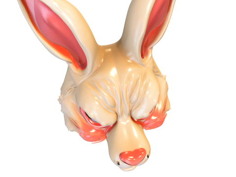 恶魔兔子面具 3D 模型
