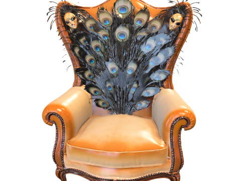 Pfauenthron der gefallenen Maskerade 3D Modell