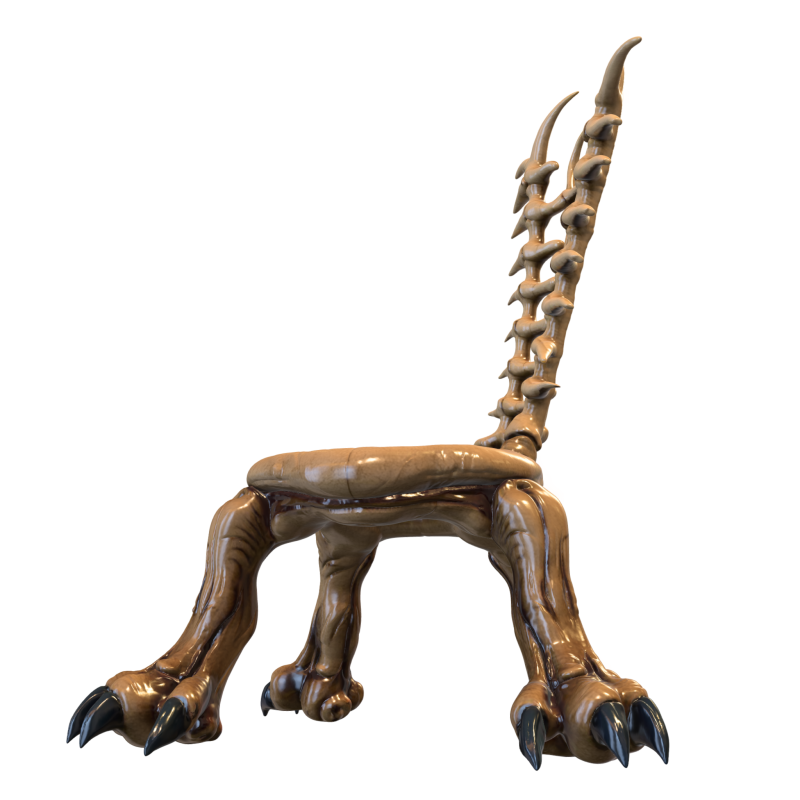 Стілець-каркас 3D Модель .c4d .max .obj .3ds .fbx .stl .blend