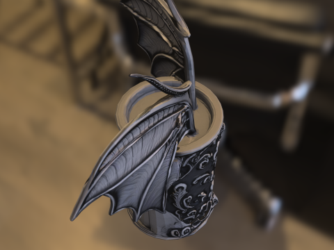 ゴシック様式の翼のある聖杯 3Dモデル