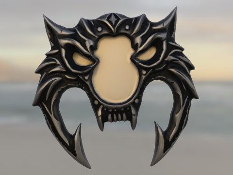 Demonic Beast Emblem 3D Model