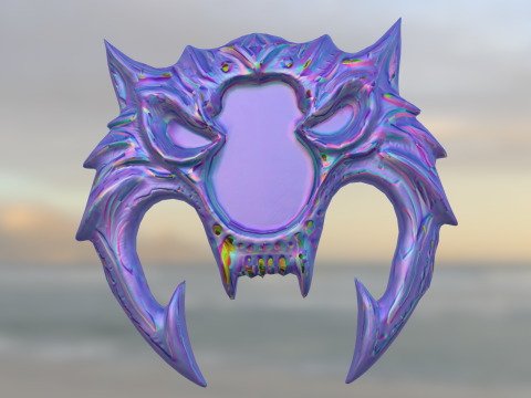 Dämonisches Biest-Emblem 3D Modell