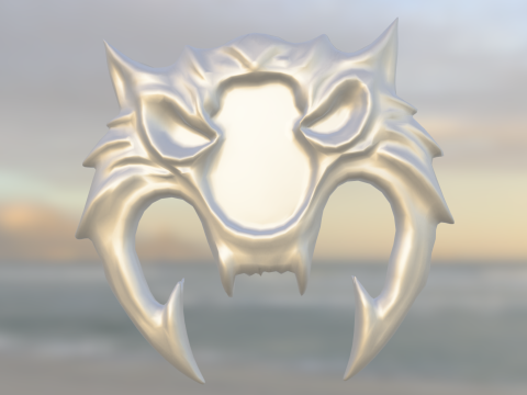 Dämonisches Biest-Emblem 3D Modell