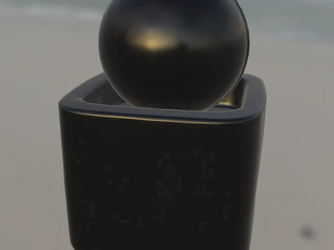 Blue moon Cracked Ceramic 3D Model