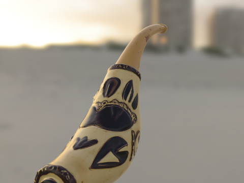 Коллекция трубок ручной работы в стиле «Фэнтези» 3D Модель