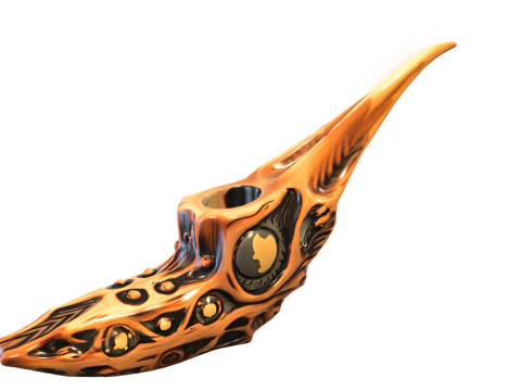 Handcrafted Fantasy Pipes Collection 3D Model