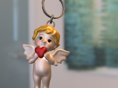 스타일화된 키체인 팩 3D 모델