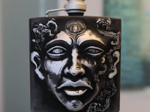 Empacar frasco de poci&oacute;n Modelo 3D