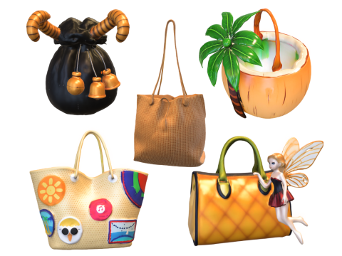 Pacote de sacos Modelo 3D