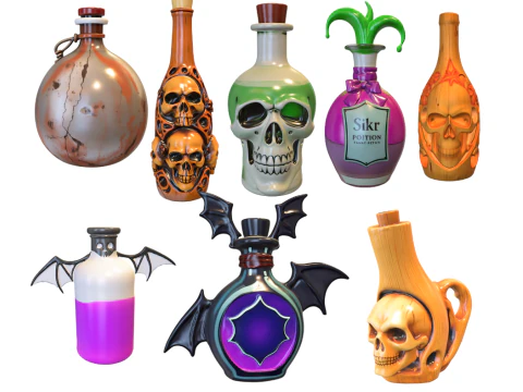 Garrafas criativas Modelo 3D