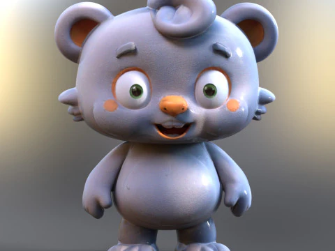 Cute Stylized creature pack 3D Model