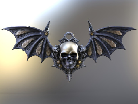 包吊坠恶魔哥特式珠宝 3D 模型